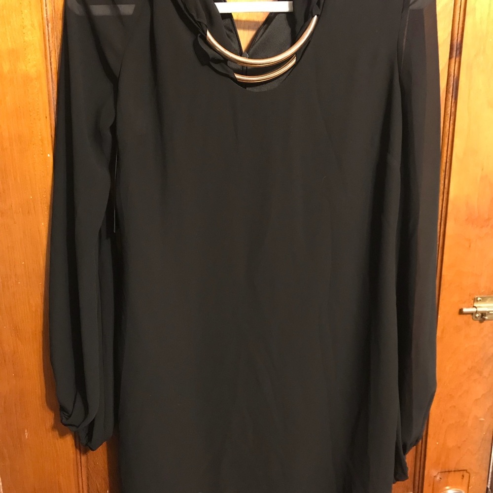 Marciano Black Dress with neckline piece